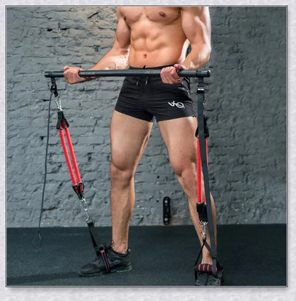 Redge Portable All-In-One Gym Machine with adjustable resistance bands for a full-body workout at home or on the go