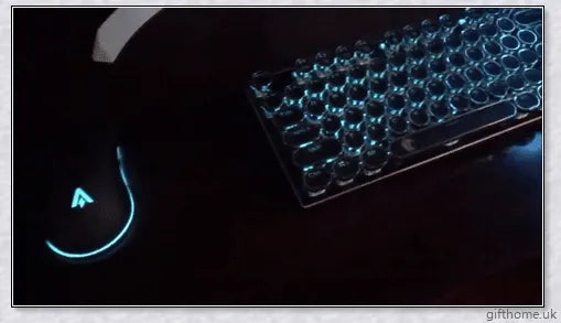 Retro Bluetooth and wired dual mechanical keyboard with 76 keys, available in silver, blue, black, pink, red, and gold colours