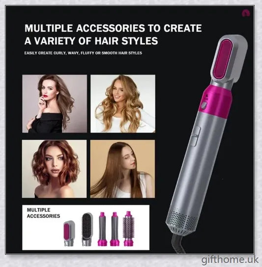 Dyson Airwrap Hair Styler Accessories with multiple styling attachments for creating a variety of hairstyles