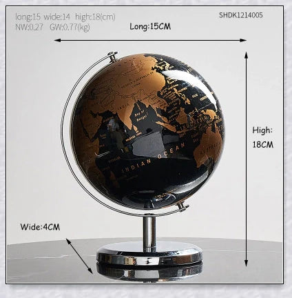 Floating interactive world globe with LED-illuminated constellation map, a sophisticated home decor and educational display