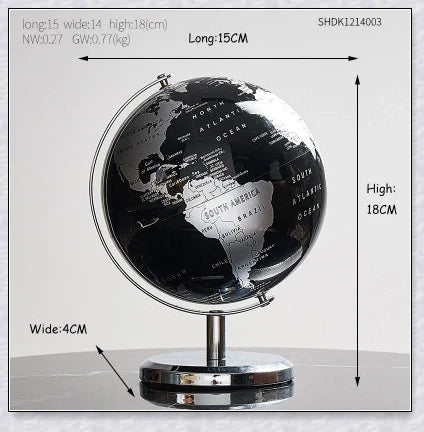 Floating interactive world globe with LED-illuminated constellation map, a sophisticated home decor and educational display