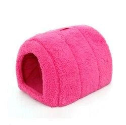 Comfortable arch-shaped breathable cotton cat house in pink colour