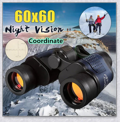 Professional Long Range Night Vision Binoculars with 60X60 magnification for high-resolution viewing of distant objects