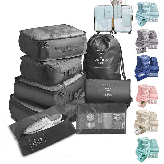 8-piece set luggage divider bag for travel storage and organisation