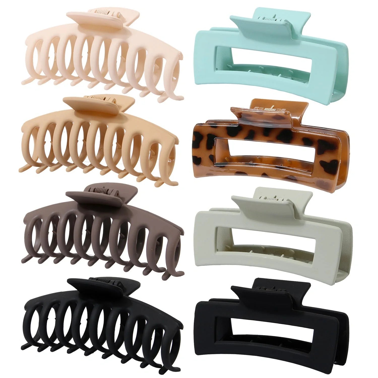 Candy-coloured plastic ponytail clip for showers and daily hair styling