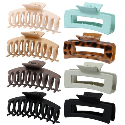 Candy-coloured plastic ponytail clip for showers and daily hair styling