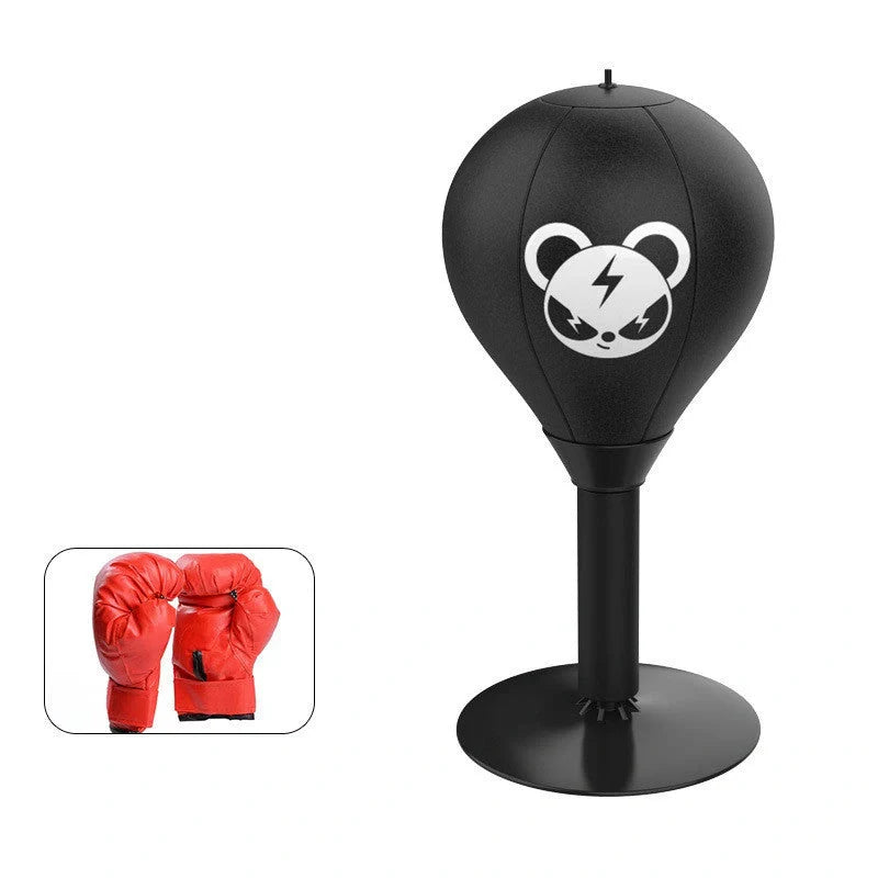 Tabletop boxing speed ball with suction cup base for stress relief and training