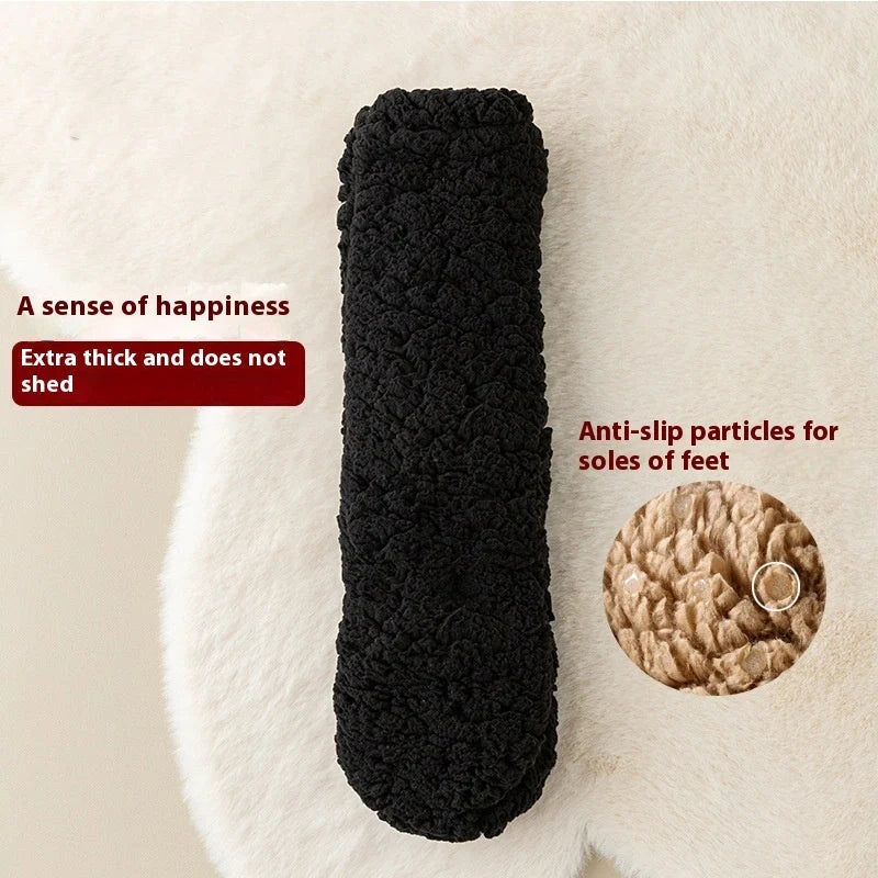 Luxurious velvet socks in a range of chic solid colours, providing cosy winter comfort and style