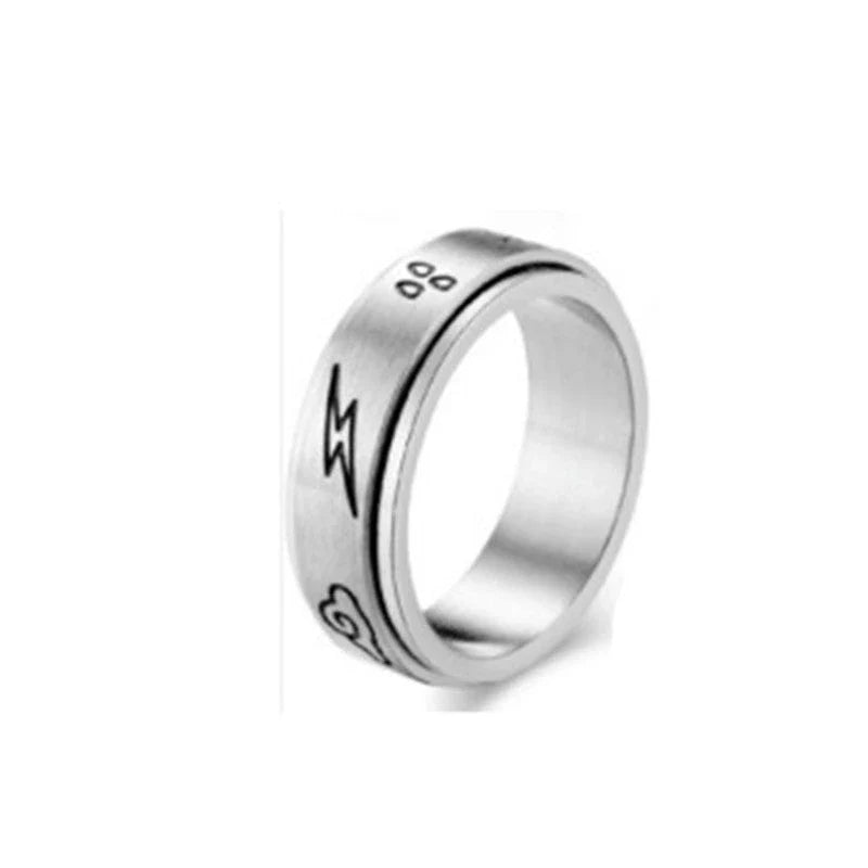 Titanium steel rings with captivating celestial designs including stars, moons, and floral motifs