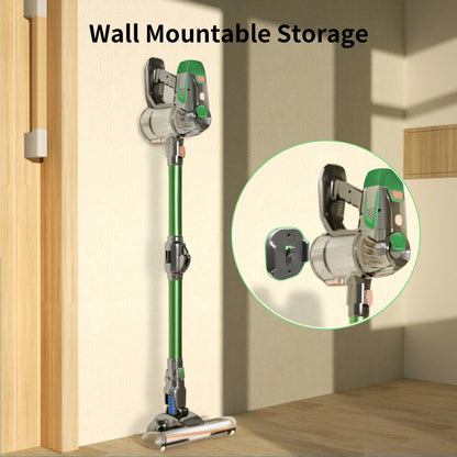 Cordless vacuum cleaner with powerful suction, foldable design, and versatile cleaning capabilities for home and car use