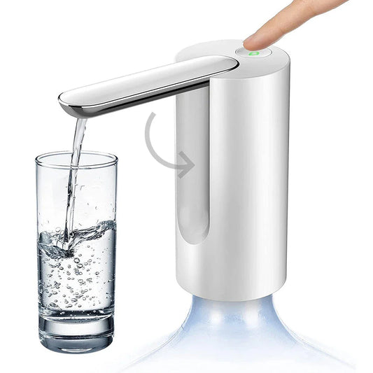 Portable folding USB water dispenser with automatic pump, compact and convenient for on-the-go hydration