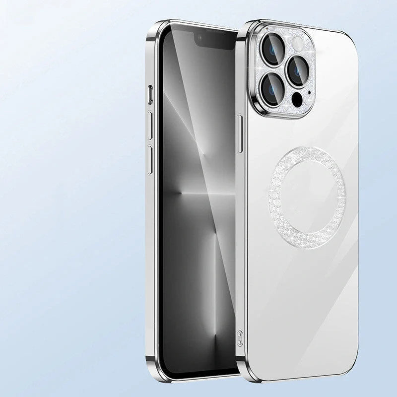 Electroplated Soft Diamond Ring iPhone Case in various colours