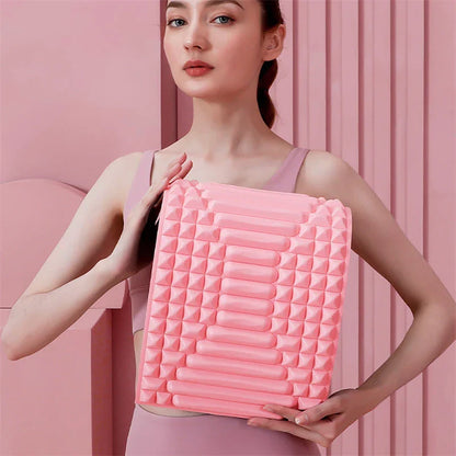 Premium lumbar spine massager for back, neck, and sciatica pain relief made with high-quality EVA foam