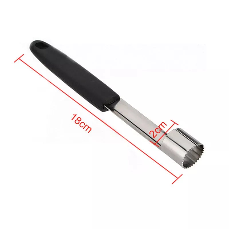 Stainless steel fruit corer for efficient apple and fruit preparation