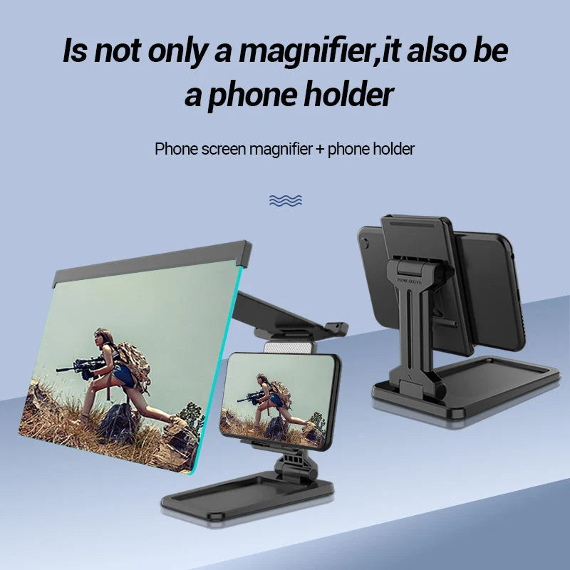 12 Inch Mobile Phone Screen Amplifier with folding shading for iPad movies