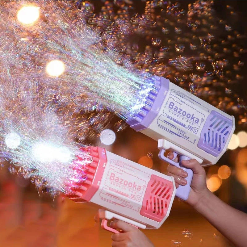 Extraordinary Bubble Blaster with 69 bubble-producing holes, creating a cloud of colourful bubbles for endless fun and entertainment