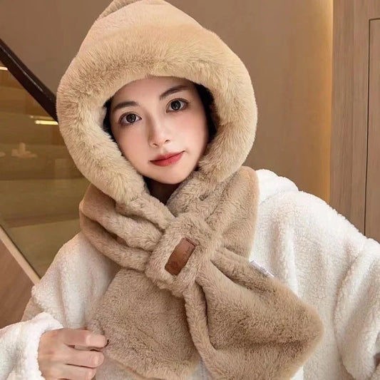 Fleece-lined winter cycling hat with ear protection in various colors