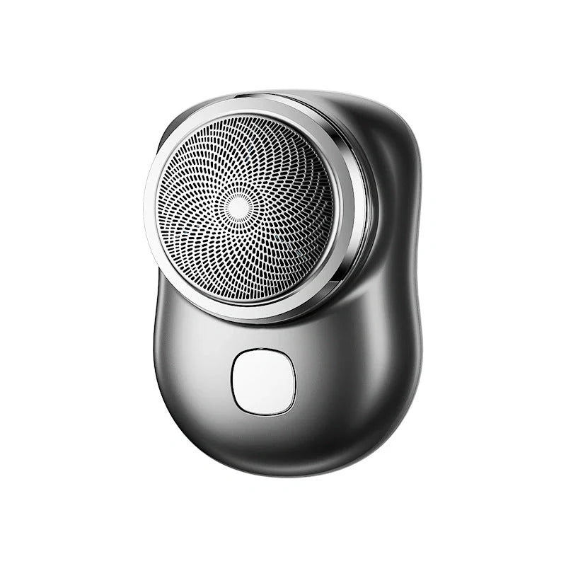 Mini Portable USB Rechargeable Electric Shaver for Men in black, blue, green, and silver