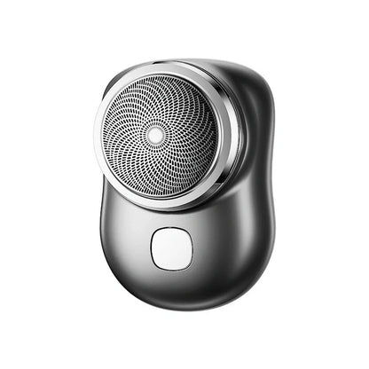 Mini Portable USB Rechargeable Electric Shaver for Men in black, blue, green, and silver