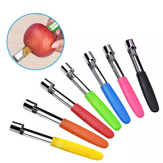 Stainless steel fruit corer for efficient apple and fruit preparation