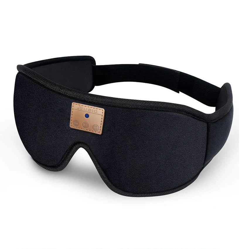 3D Bluetooth 5.0 Sleep Headphones Eyemask with ultra-thin stereo speakers and memory foam