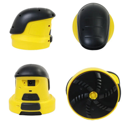 Cordless electric snow scraper with durable ABS construction and specialized plastic scraper head for effortless ice removal from car windshields and windows
