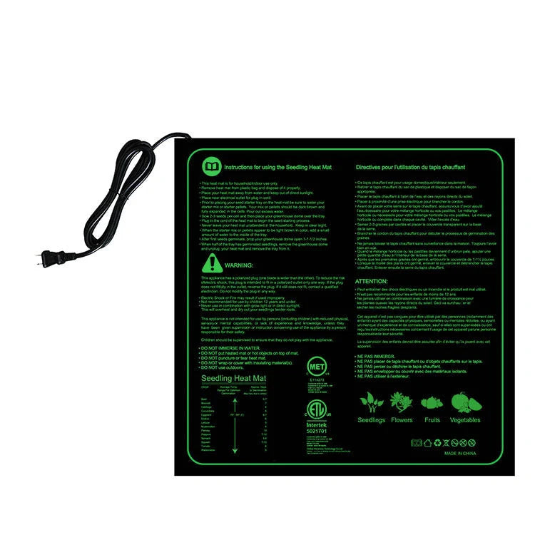 Waterproof Seedling Heating Mat for plant germination and terrarium heating