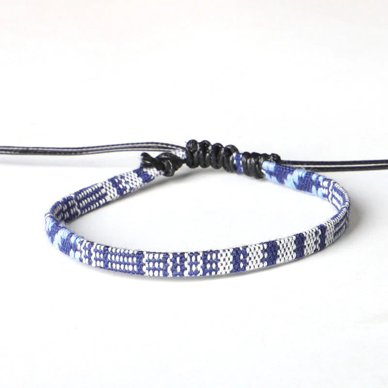 Hand Woven Rainbow Colour Anklet Bohemian Style