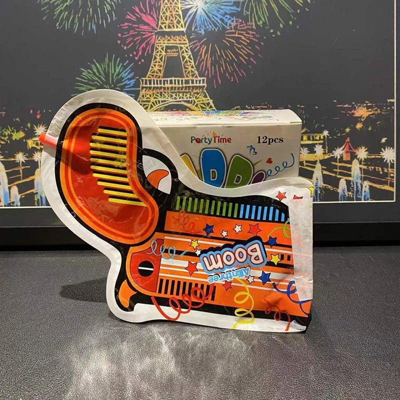 Automatic inflatable spray balloon with confetti for parties