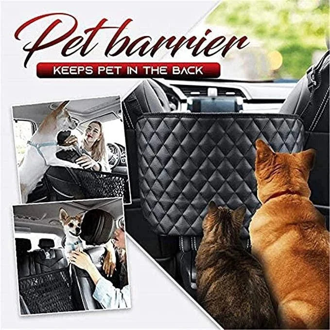 Premium Car Storage Organiser with Handbag Holder - Durable PU construction, versatile storage compartments, and convenient handbag holder for a tidy, organised car interior