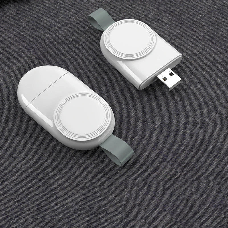Portable wireless charger for Apple Watch with charging dock station stand and USB charging capabilities