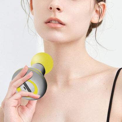 Compact and powerful mini massage gun for deep muscle relief and relaxation