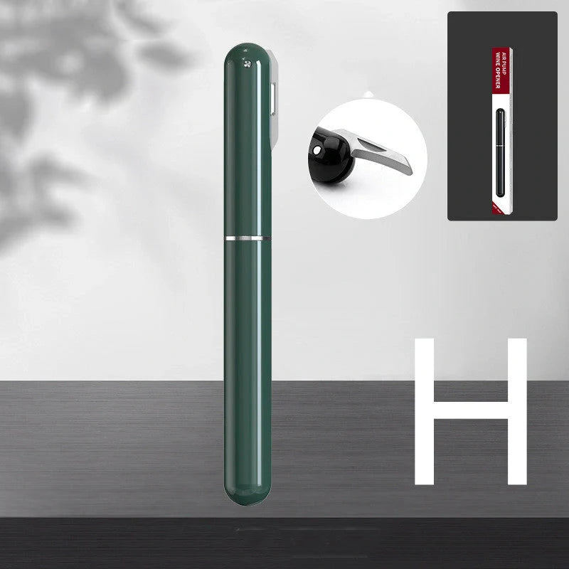 Red Wine Needle Pen-shaped Air Pressure Bottle Opener for easy cork removal
