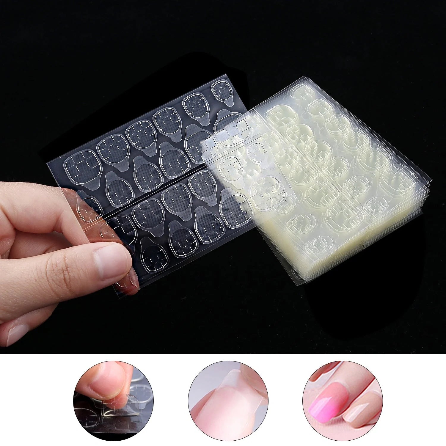Stylish Nail Art Stickers with Jelly Glue for Seamless Nail Transformation