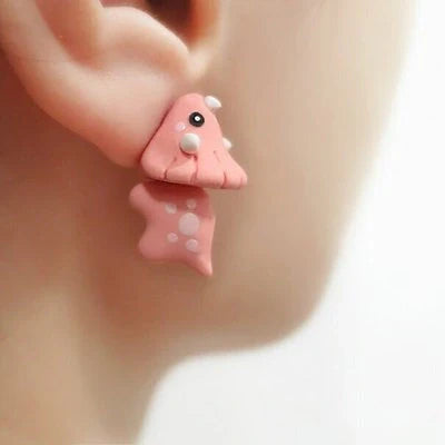 Playful animal bite earrings featuring dinosaur and whale designs, perfect for adding a quirky touch to your style.