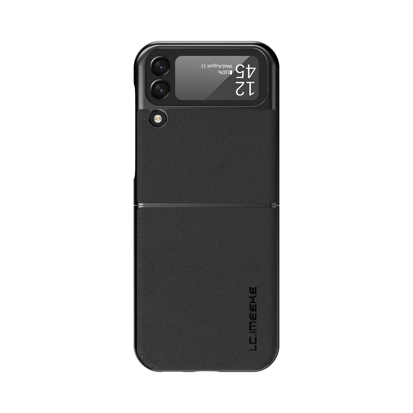Plain Leather Phone Case for Samsung Galaxy Z Flip3 in various colours