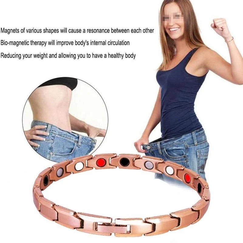 Premium weight loss and slimming bracelet with rhombus design for arthritis pain relief and improved circulation