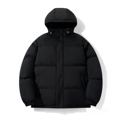 Cotton chenille hooded coat in pink, black, khaki, and sky blue for winter warmth