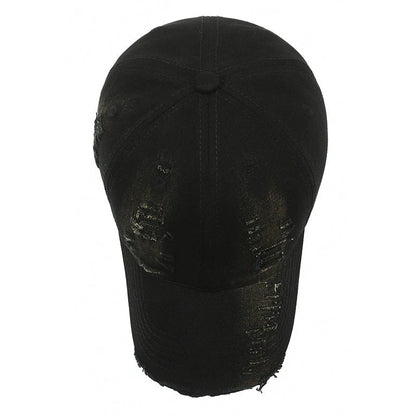 Vintage washed cotton baseball cap for men in various colours