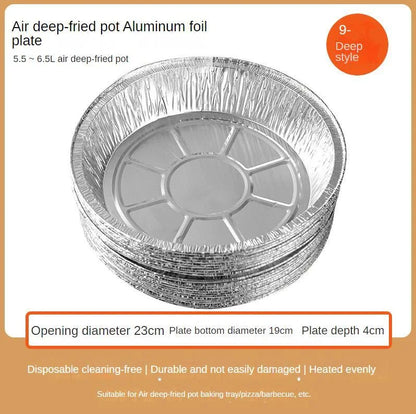 Premium disposable aluminum foil liners for air fryers, ovens, and grills - durable, non-stick, and easy to clean
