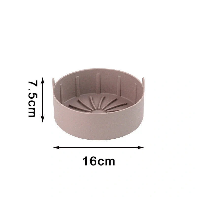 Air fryer silicone pot replacement liners in various colours and sizes
