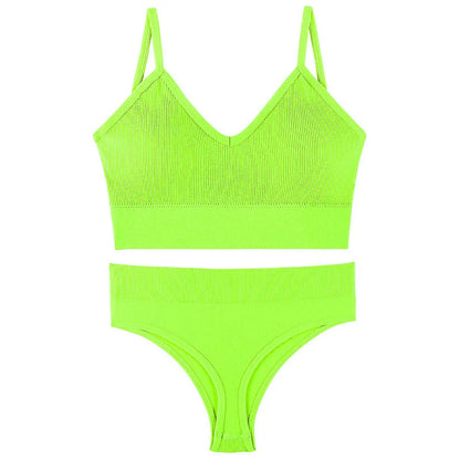 Wireless French triangle cup bra set for small chest push-up in various colours