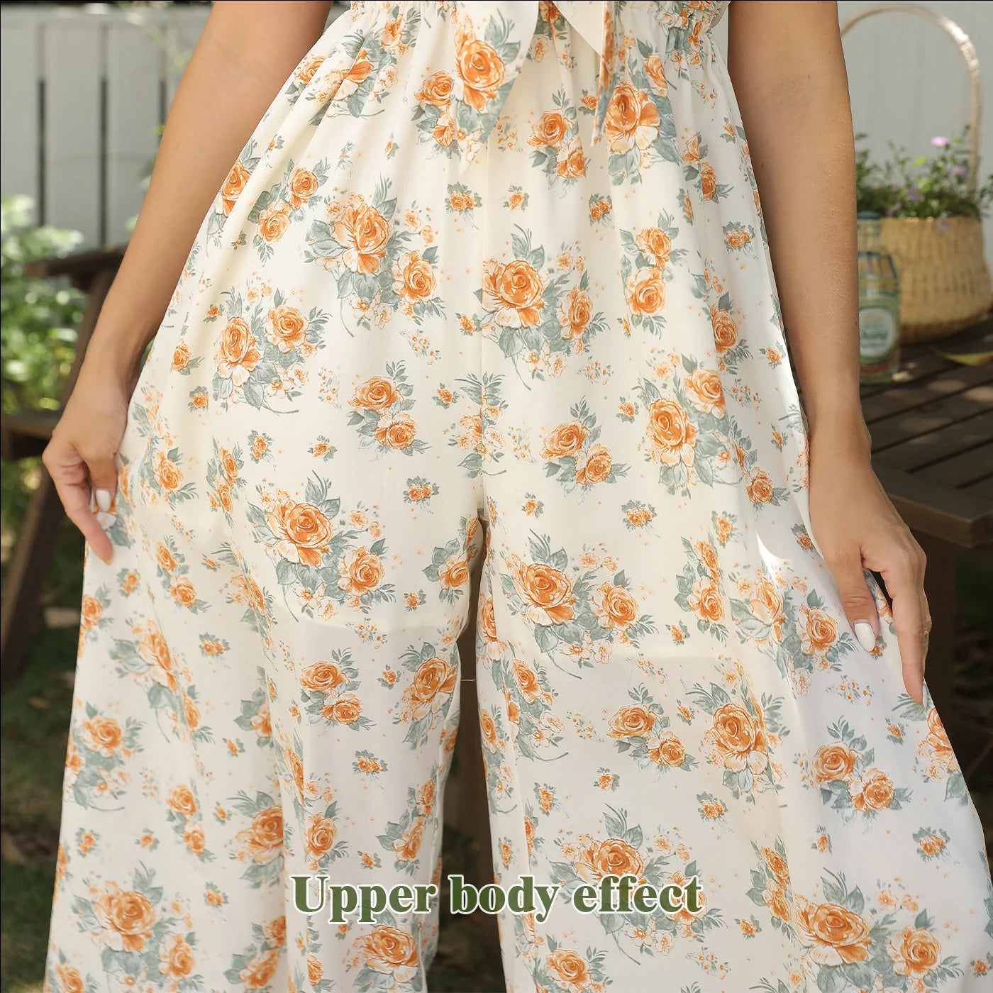 Women's simple printed polyester dress in white, available in sizes S to 4XL