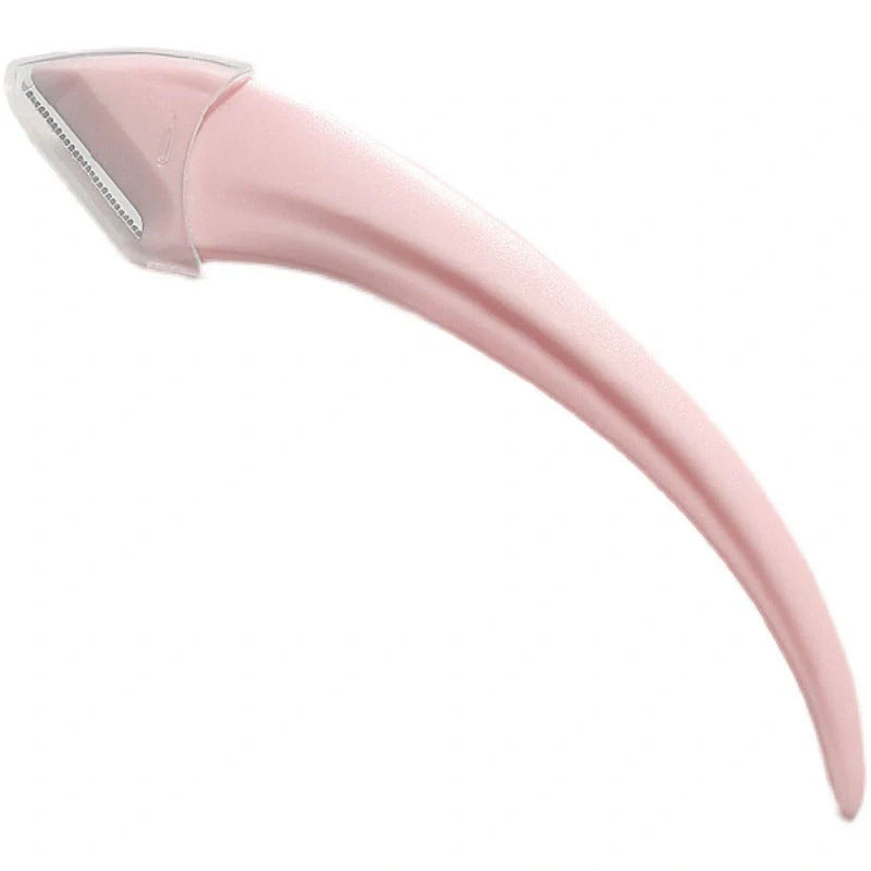 Stainless steel eyebrow trimming knife with comb for precise grooming