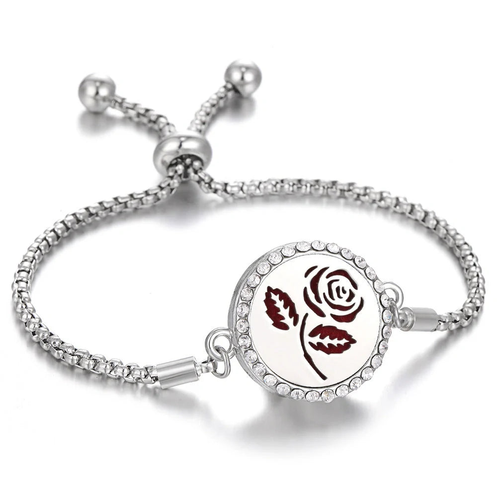 Stylish Aromatherapy Bracelet with Essential Oil Diffuser in various designs