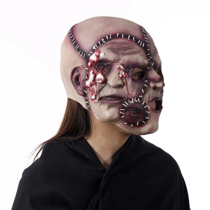 Halloween Three-sided Grimace Horror Mask for cosplay and parties