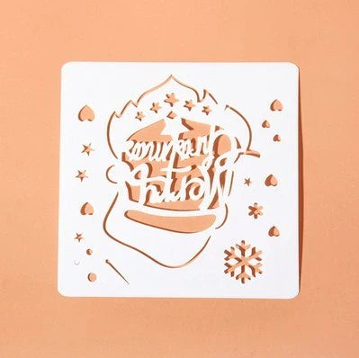 DIY Christmas Hand Tent Album Grow Up Template for creative crafting