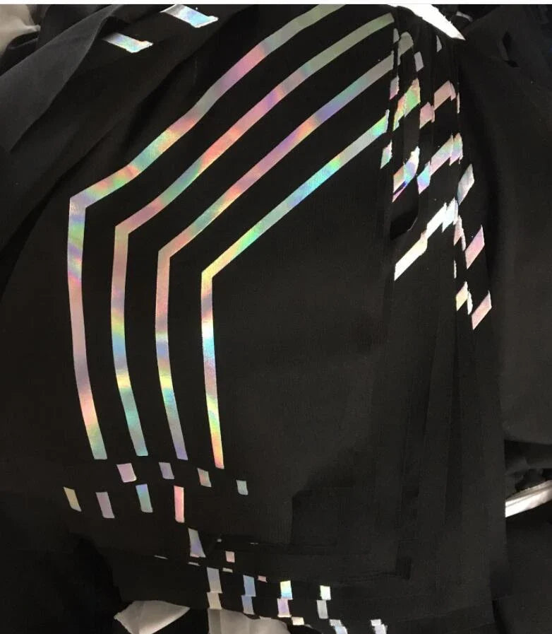 Premium laser-printed yoga pants for women, featuring a slimming design and breathable milk silk fabric