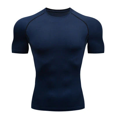 Solid colour quick-drying fitness short sleeve in milk silk and spandex blend