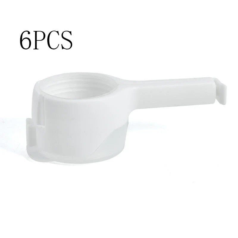 Premium food preservation clip with airtight seal and wide pouring spout to keep snacks fresh